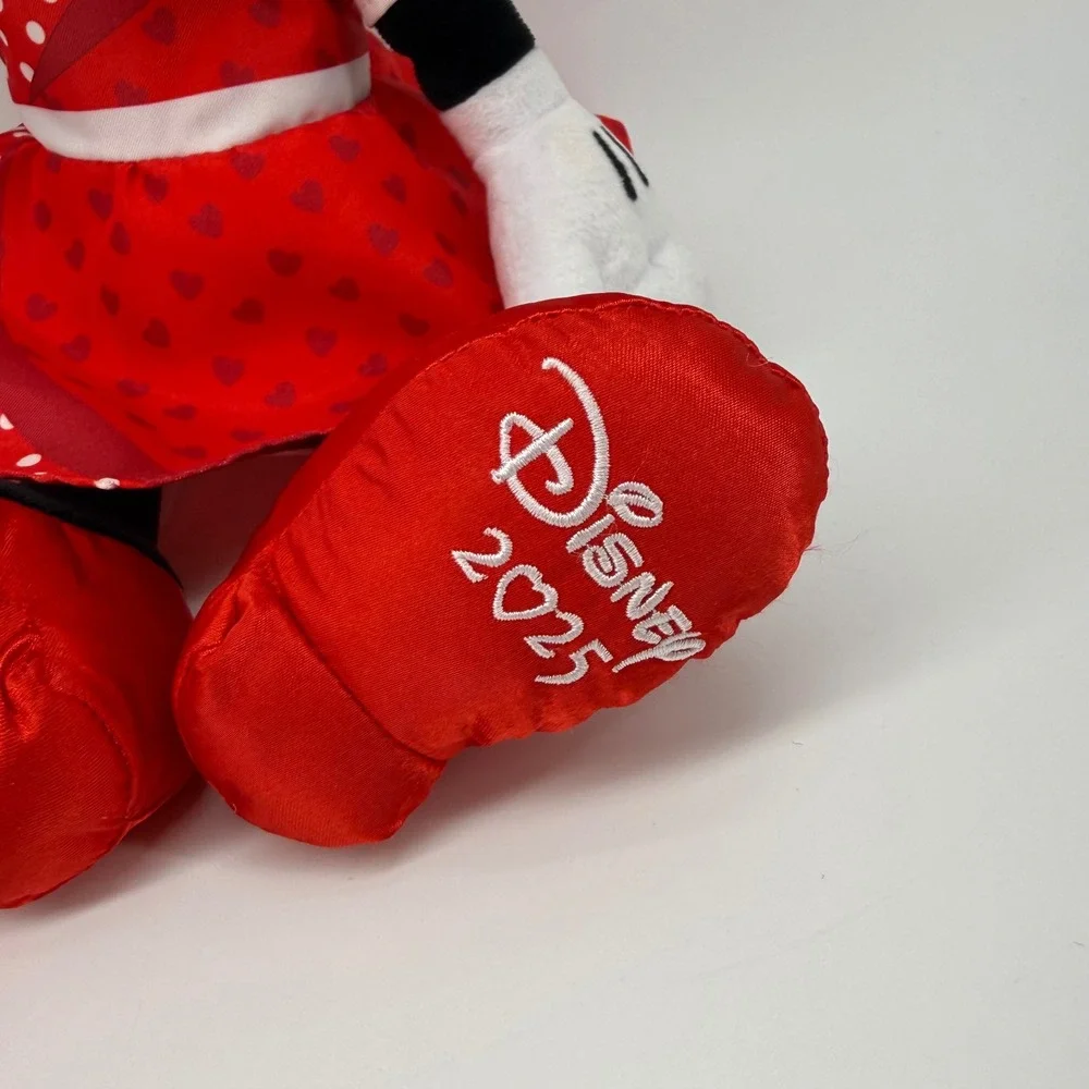 Disney Minnie Mouse Plush 2025 Valentines Day Limited Edition Red Dress 15 inch